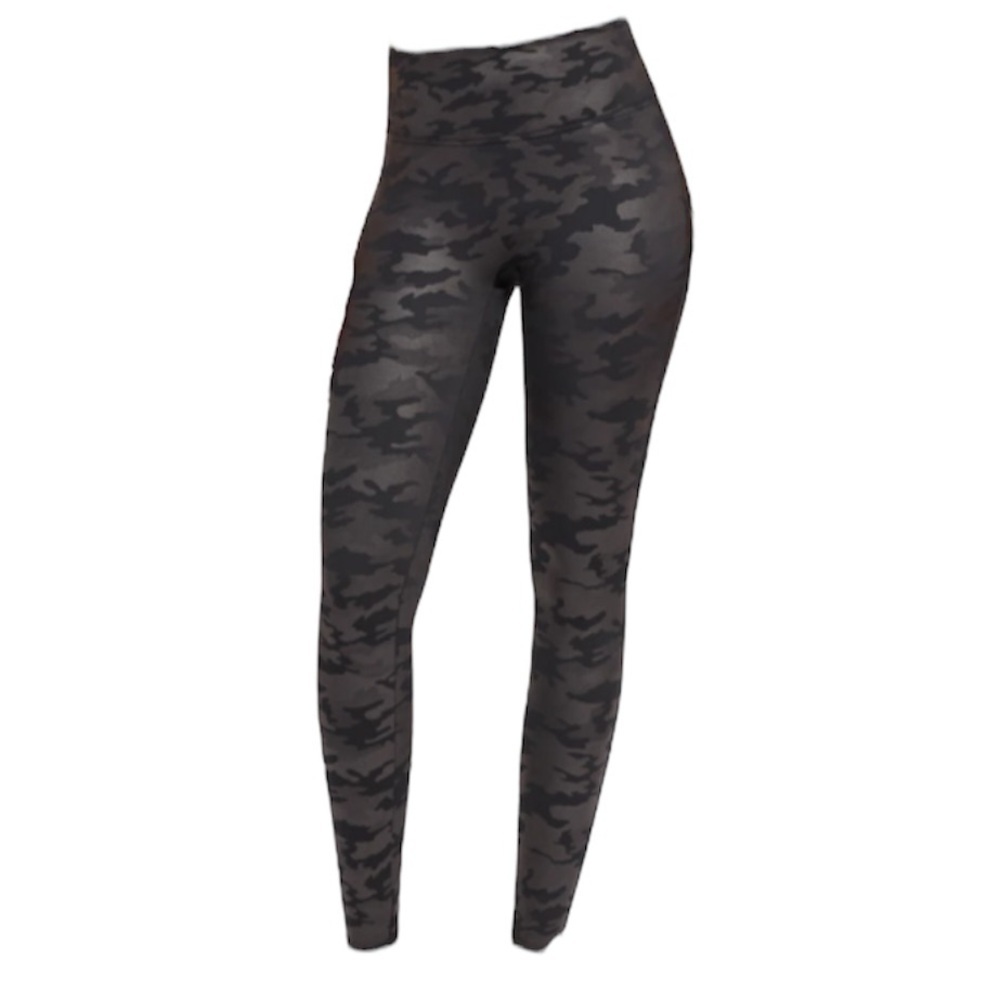 SPANX Faux Leather Camouflage Legging